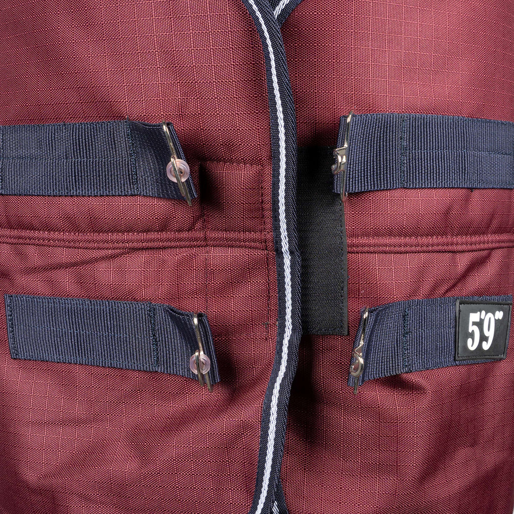 EQUITHÈME Tappeto da Esterno 1200D 0g Standard Borgogna