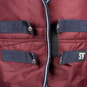 EQUITHÈME Tappeto da Esterno 1200D 150g Standard Borgogna