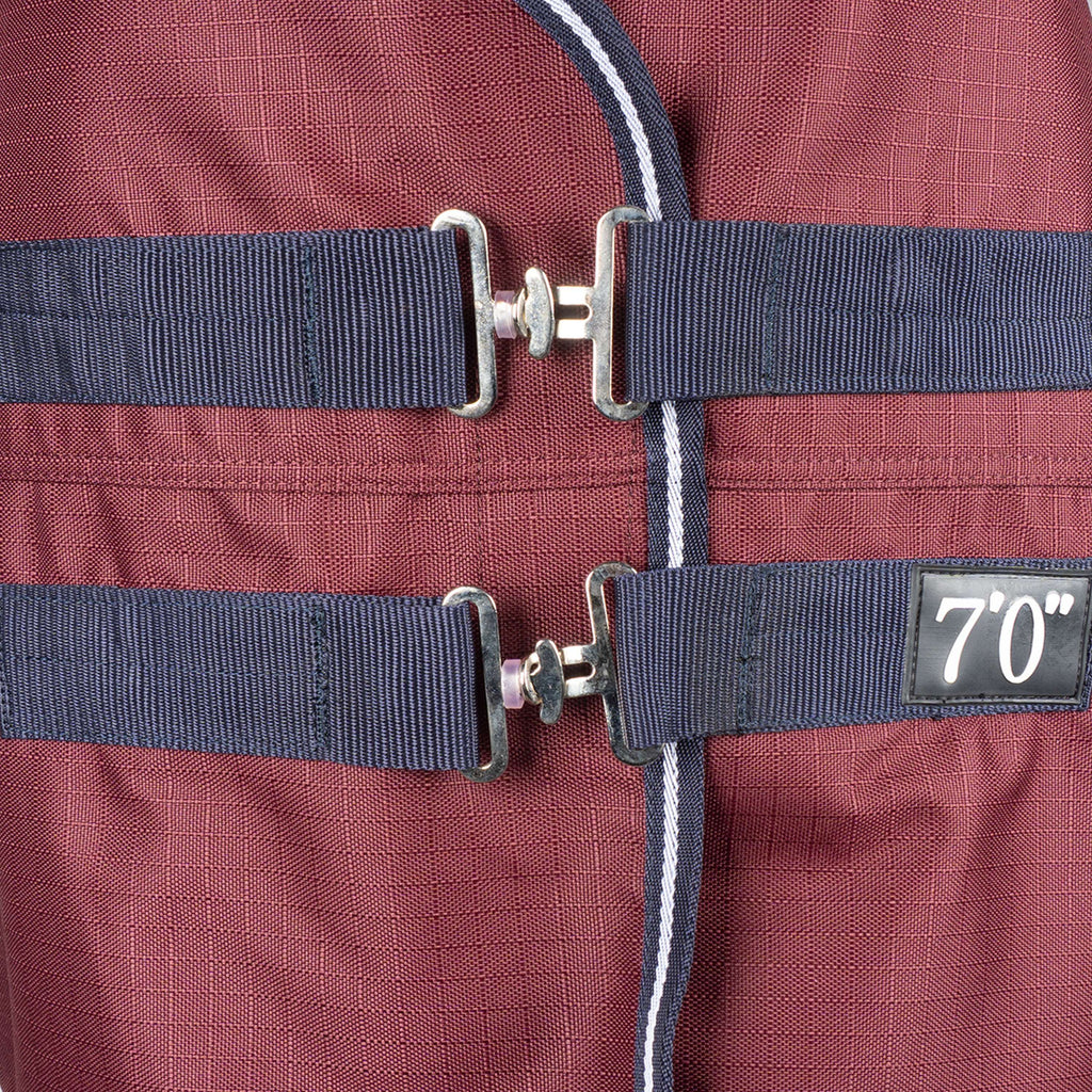 EQUITHÈME Tappeto da Esterno 1200D 0g High Neck Borgogna