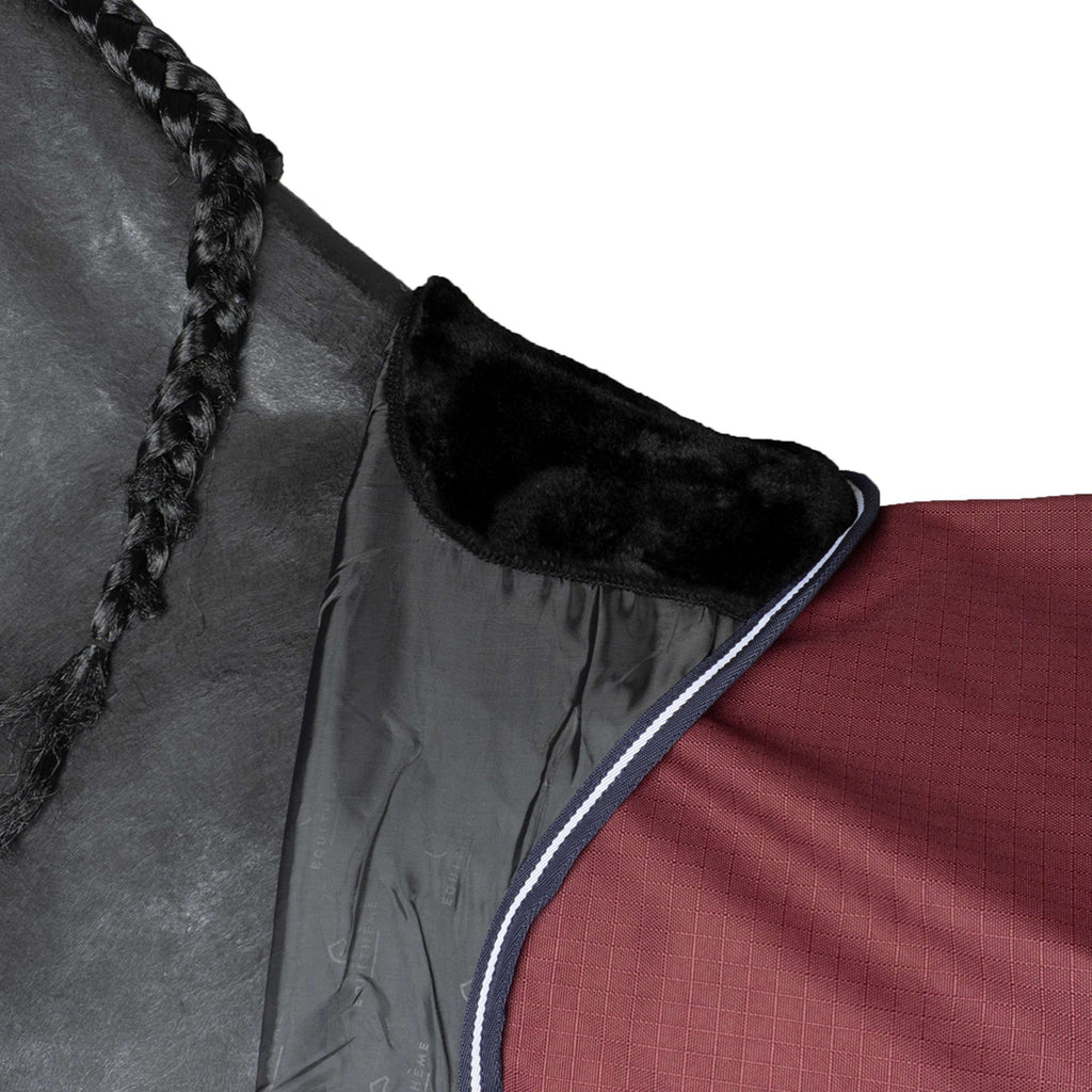 EQUITHÈME Tappeto da Esterno 1200D 0g High Neck Borgogna