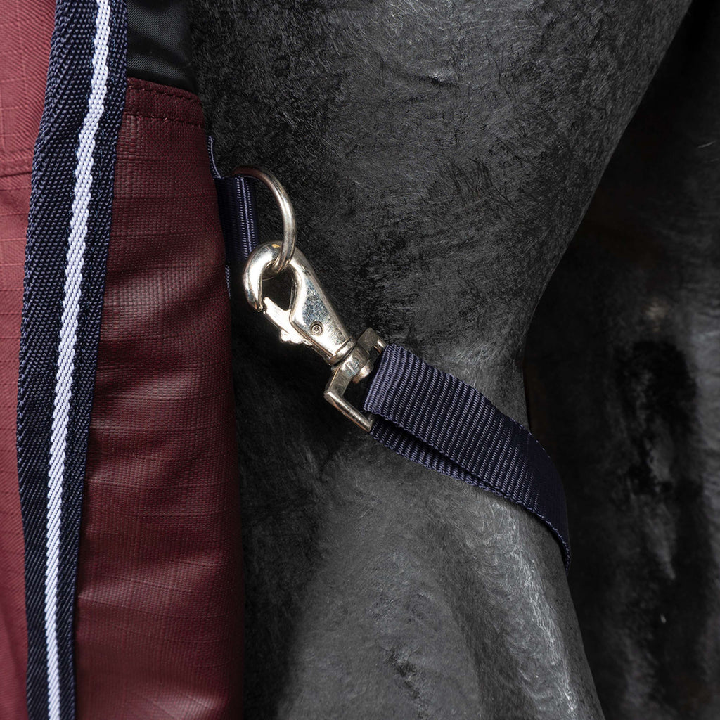 EQUITHÈME Tappeto da Esterno 1200D 0g High Neck Borgogna