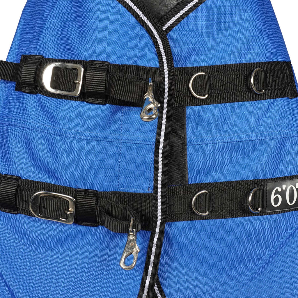 EQUITHÈME Tappeto da Esterno 1200D 0g Aisance High Neck Royal Blue