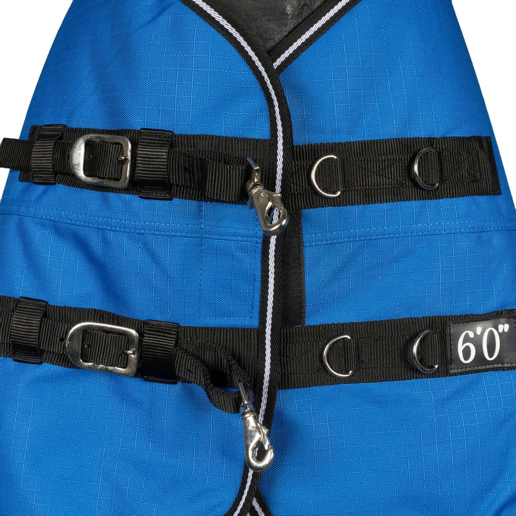 EQUITHÈME Tappeto da Esterno 1200D 300g Aisance High Neck Royal Blue