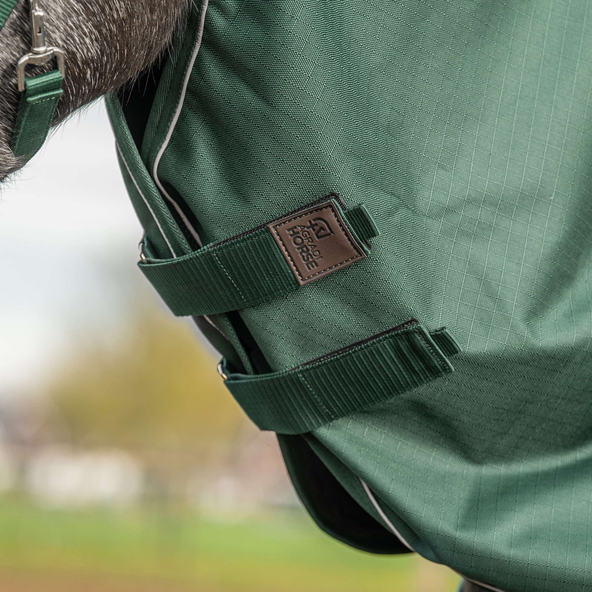Agradi Horse Copricollo 1200D 200gr Bordo Riflettente Verde