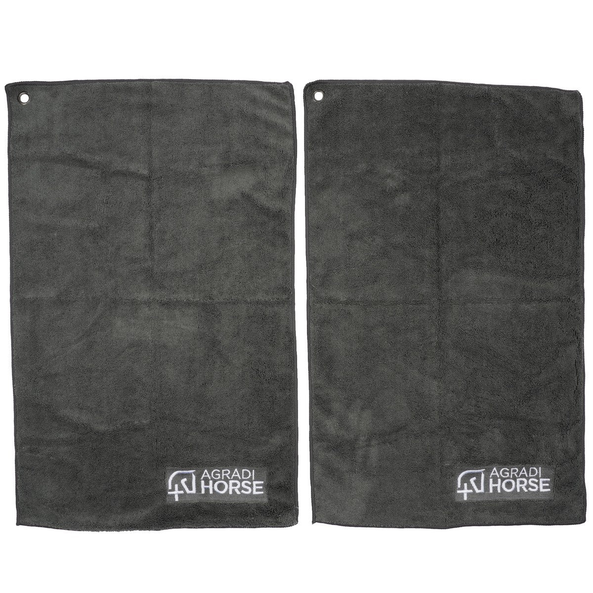 Agradi Horse Asciugamano Microfibre per Paar Grigio