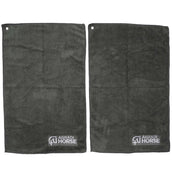 Agradi Horse Asciugamano Microfibre per Paar Grigio
