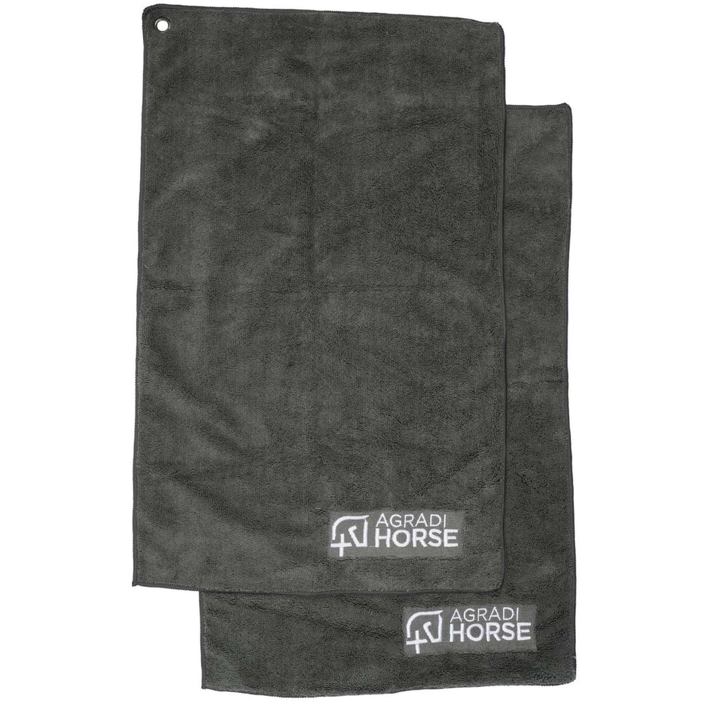 Agradi Horse Asciugamano Microfibre per Paar Grigio
