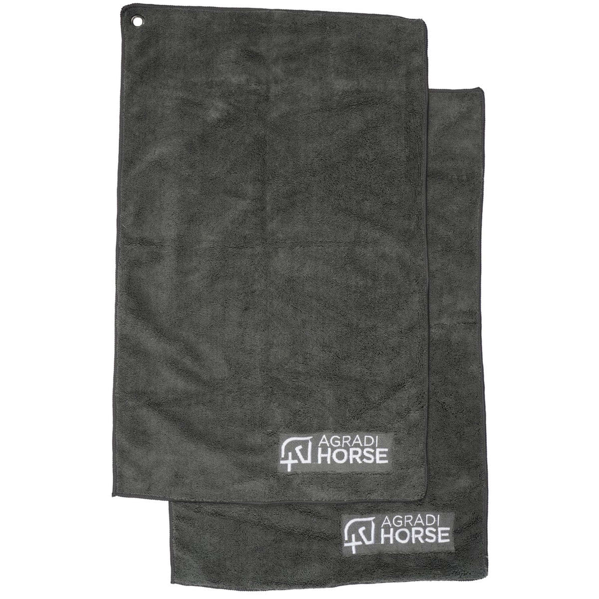 Agradi Horse Asciugamano Microfibre per Paar Grigio