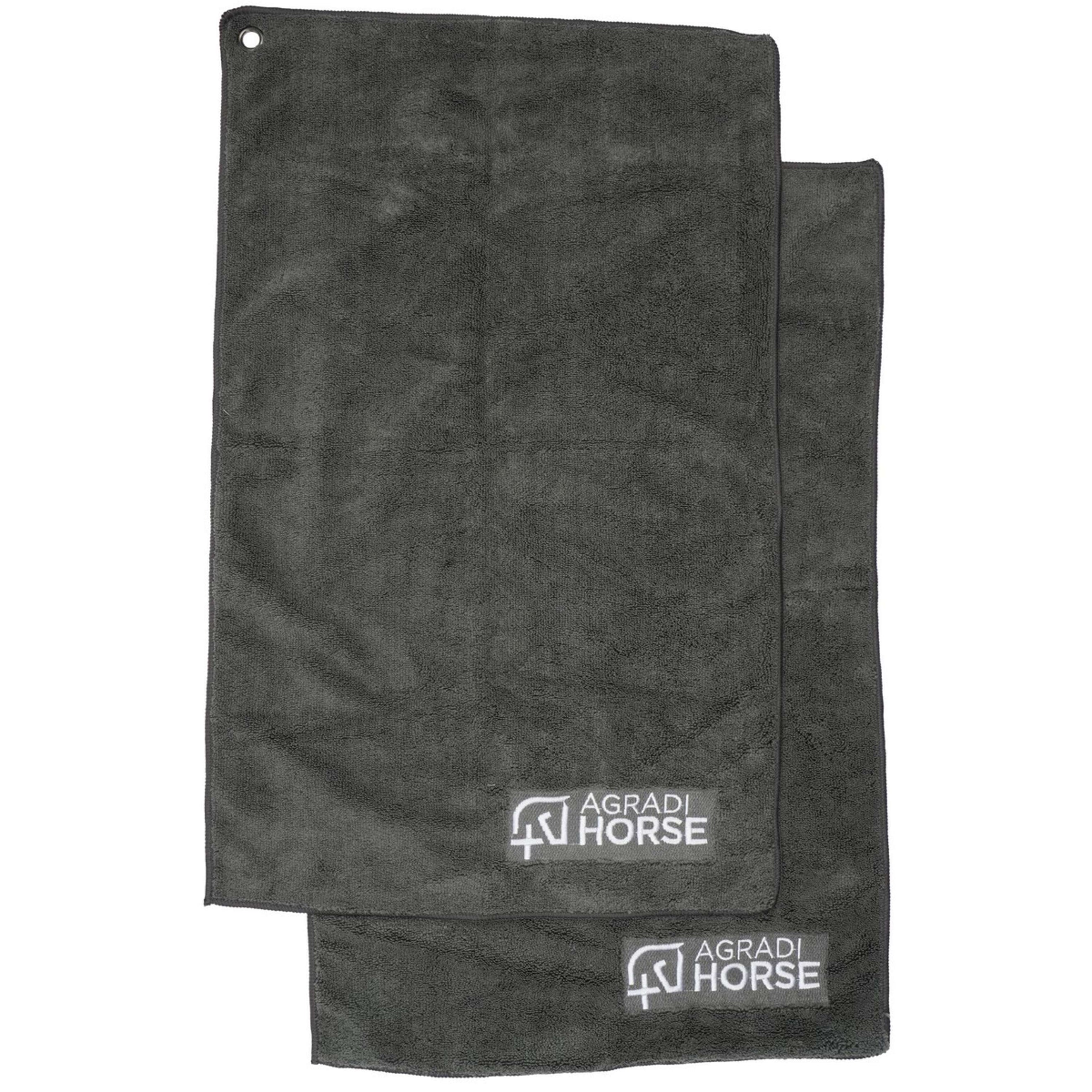 Agradi Horse Asciugamano Microfibre per Paar Grigio