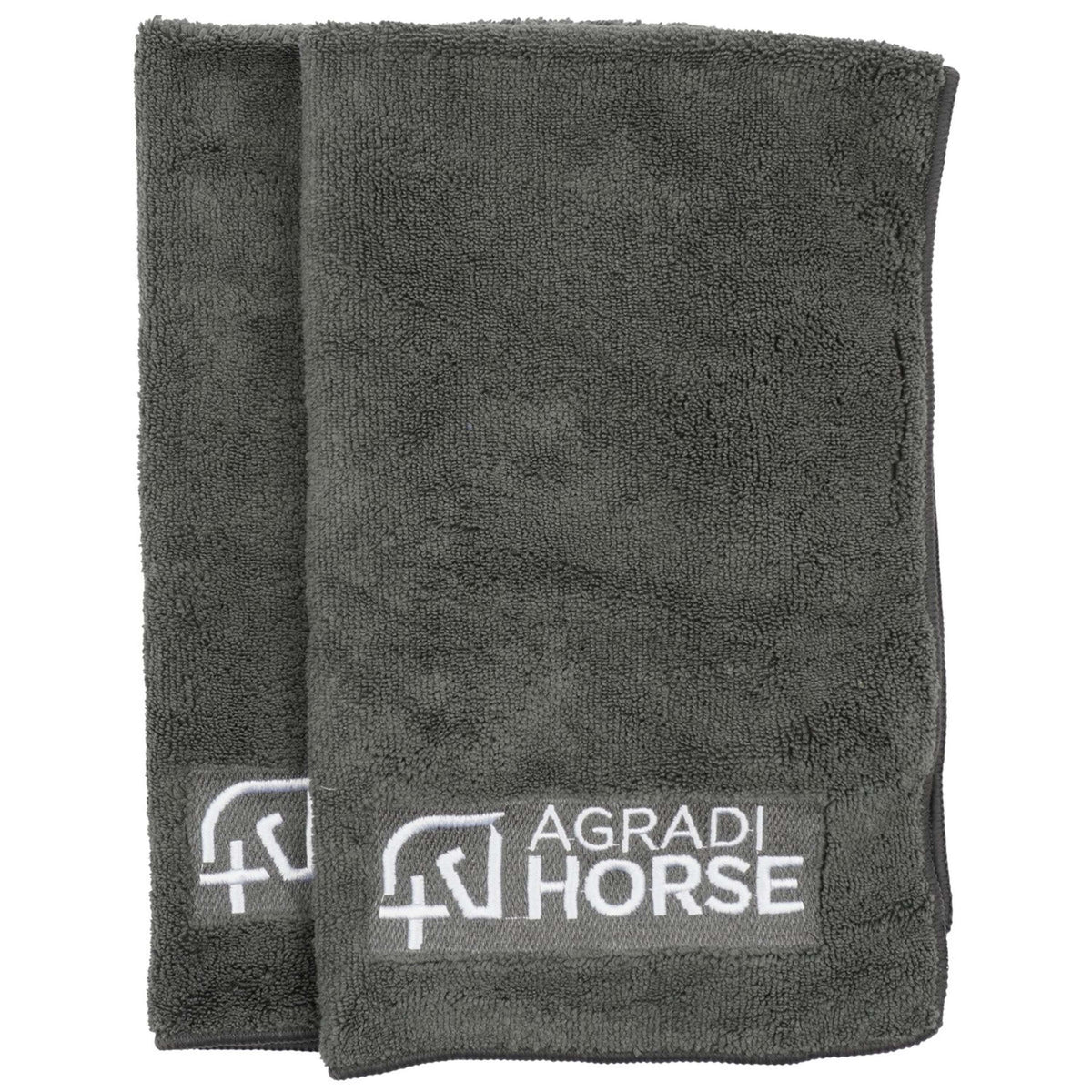 Agradi Horse Asciugamano Microfibre per Paar Grigio