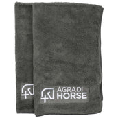 Agradi Horse Asciugamano Microfibre per Paar Grigio
