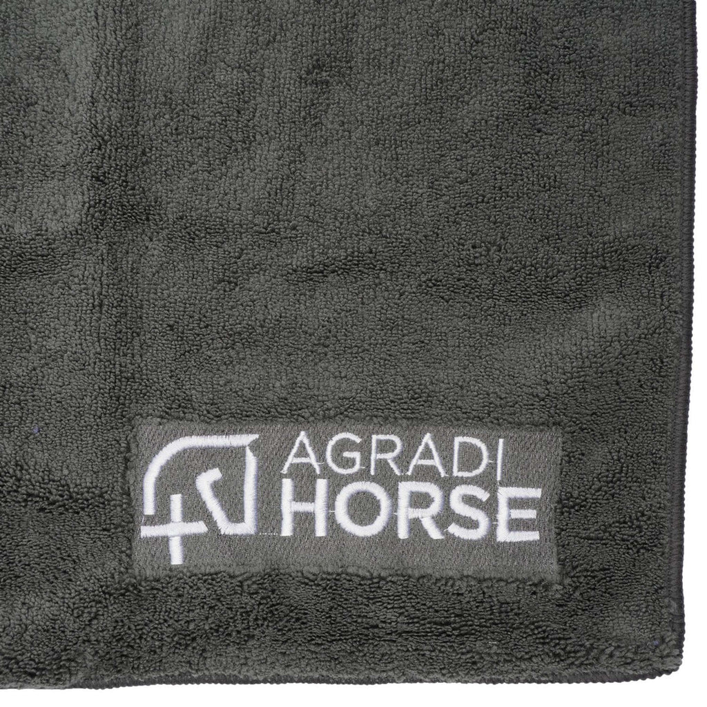 Agradi Horse Asciugamano Microfibre per Paar Grigio