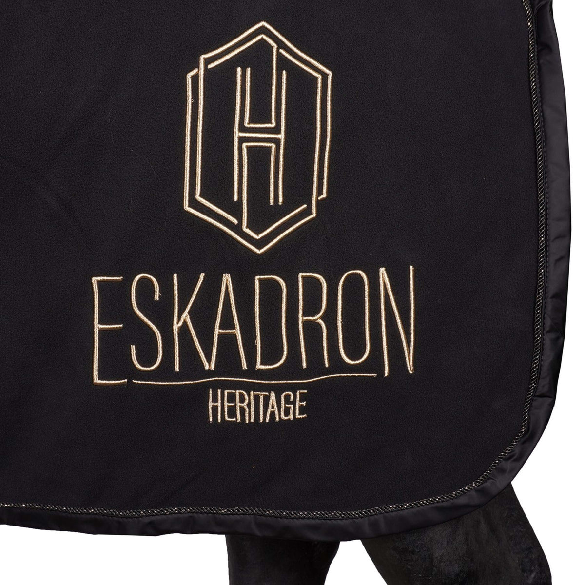 Eskadron Coperta antisudore Heritage Fleece Check Nero