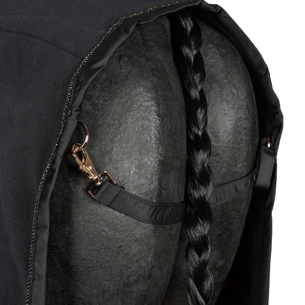 Eskadron Coperta antisudore Heritage Fleece Check Nero