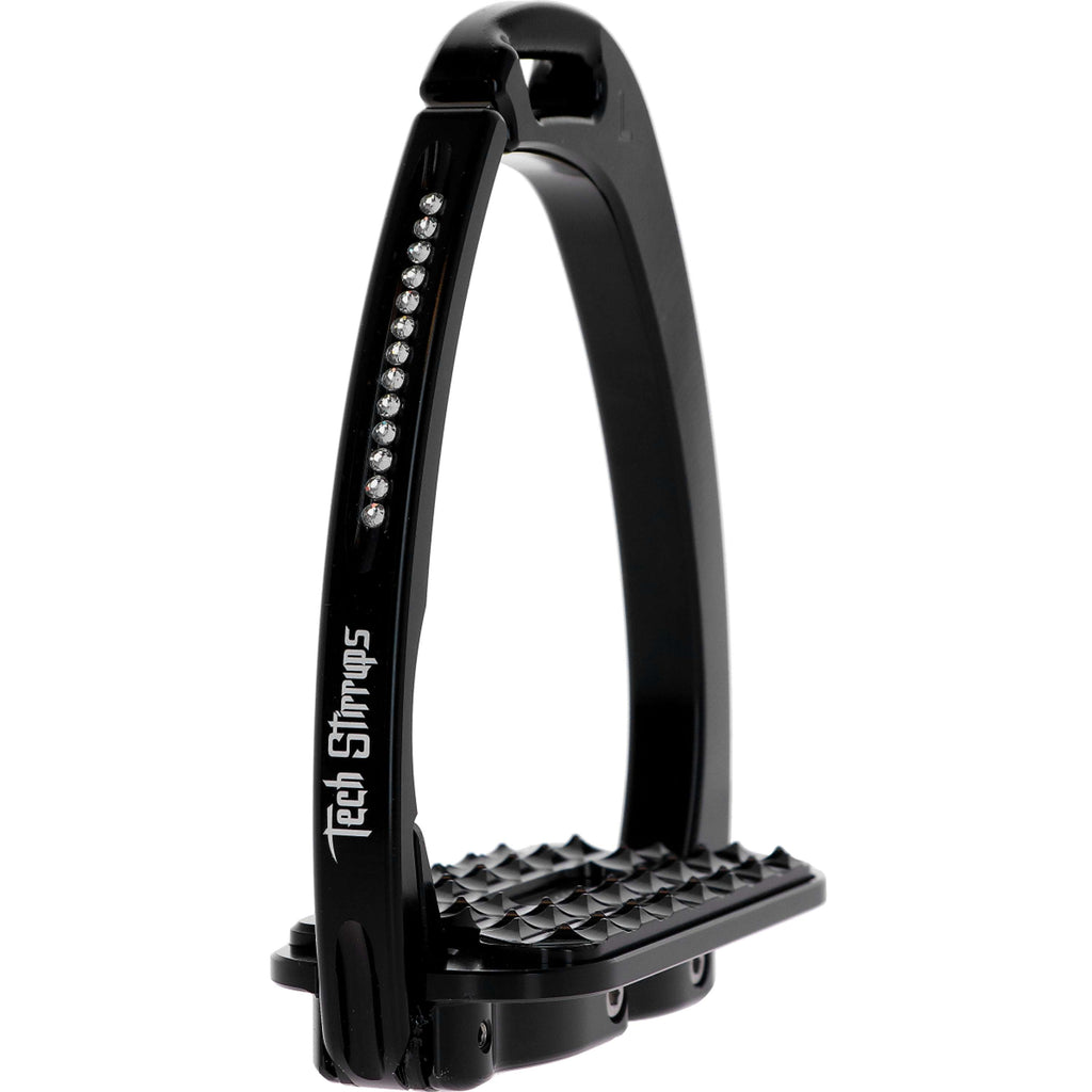 Tech Stirrups Staffe Venice Sloped Evo Swarovski Nero