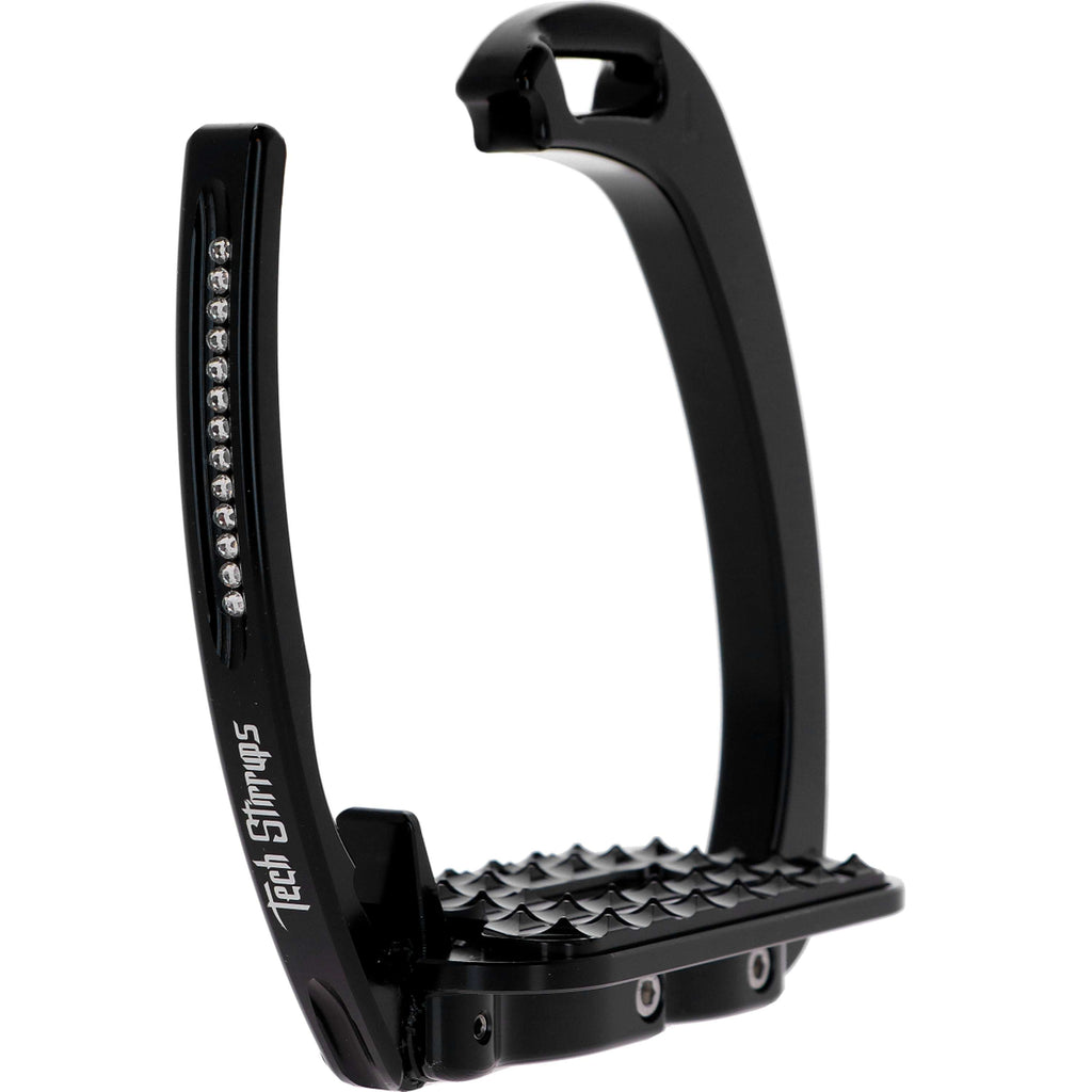 Tech Stirrups Staffe Venice Sloped Evo Swarovski Nero