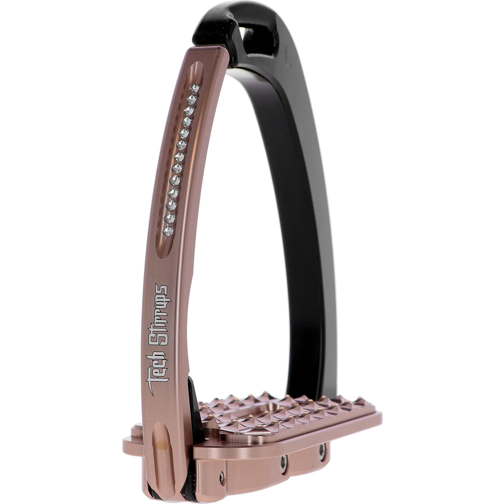 Tech Stirrups Staffe Venice Sloped Evo Swarovski Nero/Oro rosa
