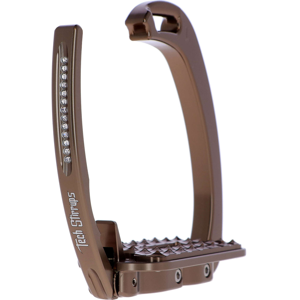 Tech Stirrups Staffe Venice Sloped Evo Swarovski Marrone
