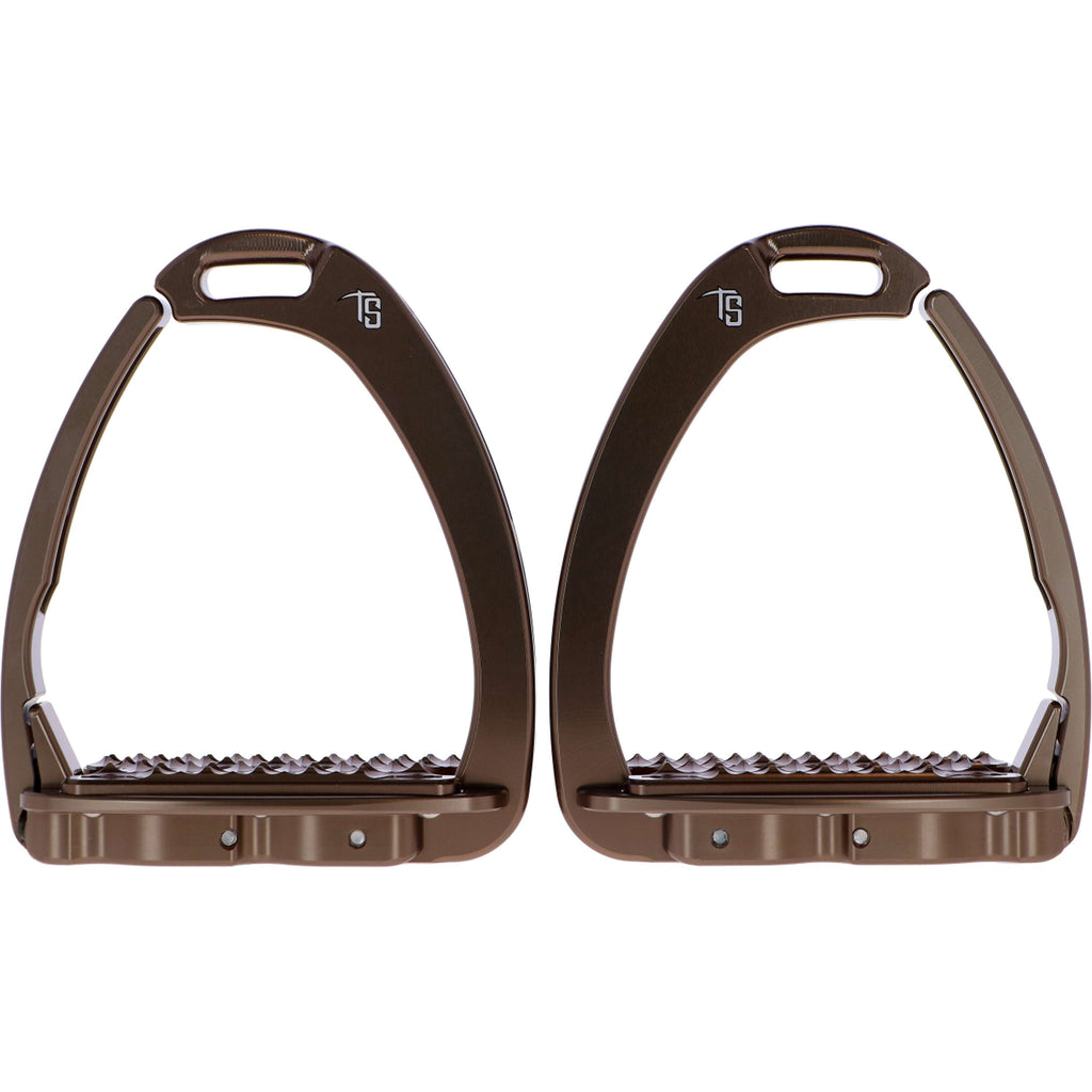 Tech Stirrups Staffe Venice Sloped Evo Swarovski Marrone