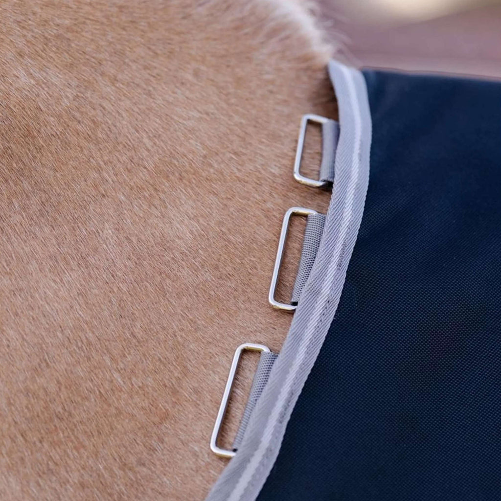 Amigo Turnout Rug 1200D Plus Pony 250g Black/Titanium Grey/Silver