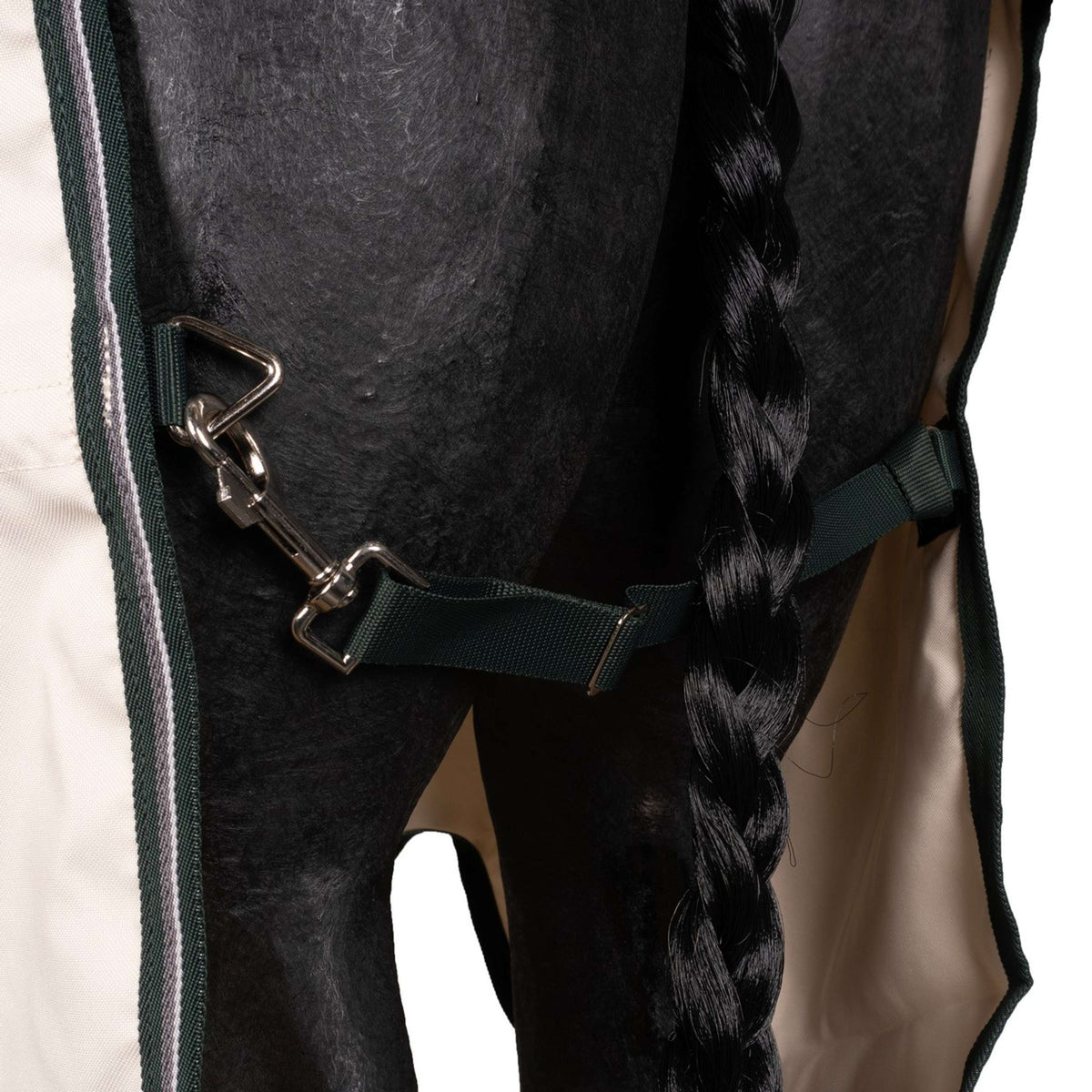 Rambo Hoody Pony Gesso/verde cacciatore/argento