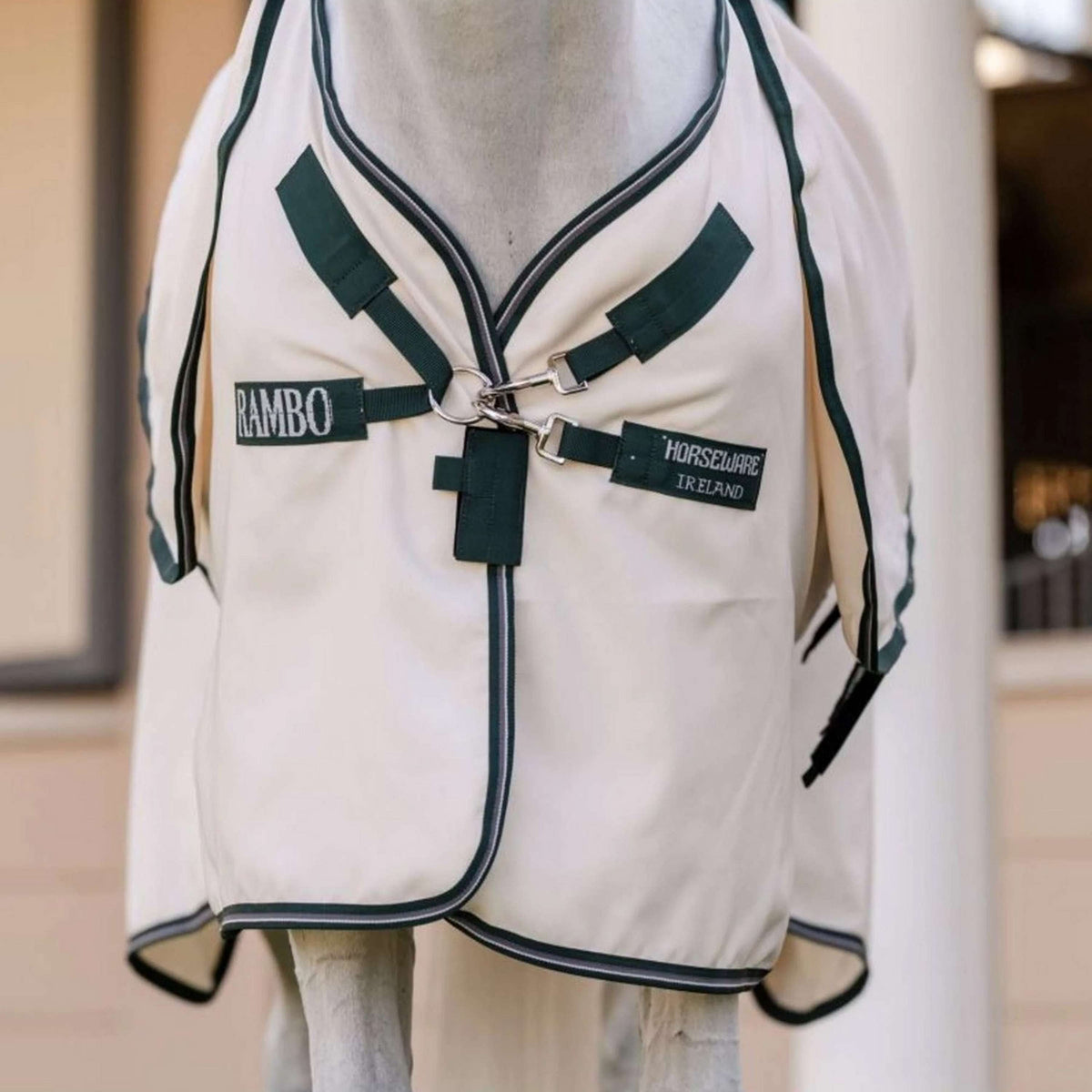 Rambo Hoody Pony Gesso/verde cacciatore/argento