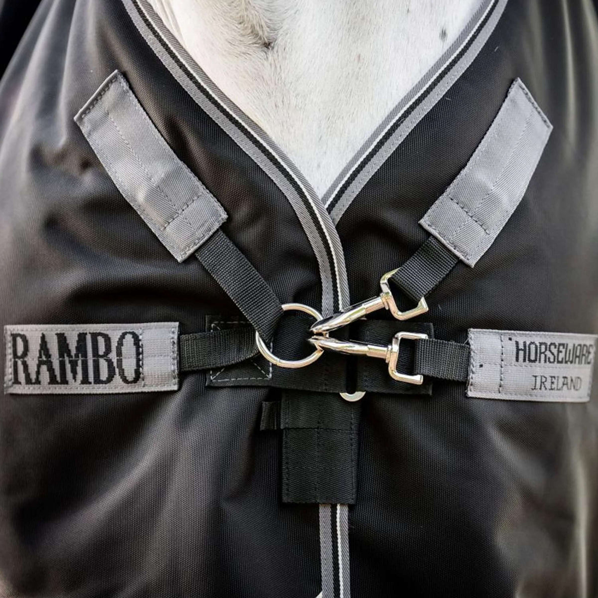 Rambo Turnout 1680D 50g Nero/Grigio temporale/Argento