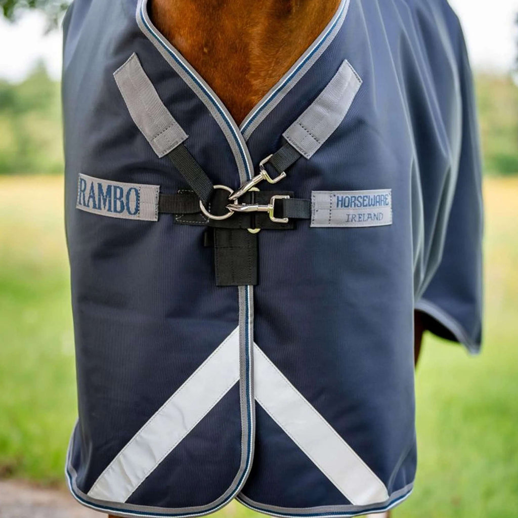Rambo Turnout 1680D 50g Blu marino/Grigio temporale/Argento