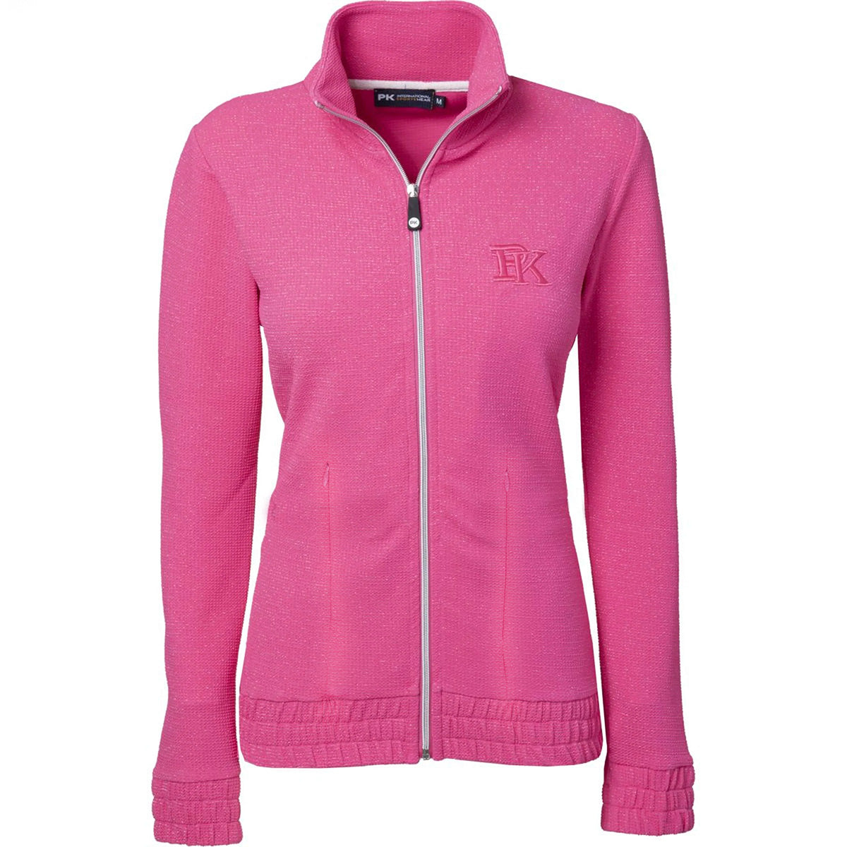 PK International Felpa con cappuccio e zip Performance Robinson Fluo Pink