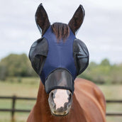 WeatherBeeta Maschera per Mosche ComFiTec Luxe Bug Eye Saver con Orecchie e Naso Blu marino/nero