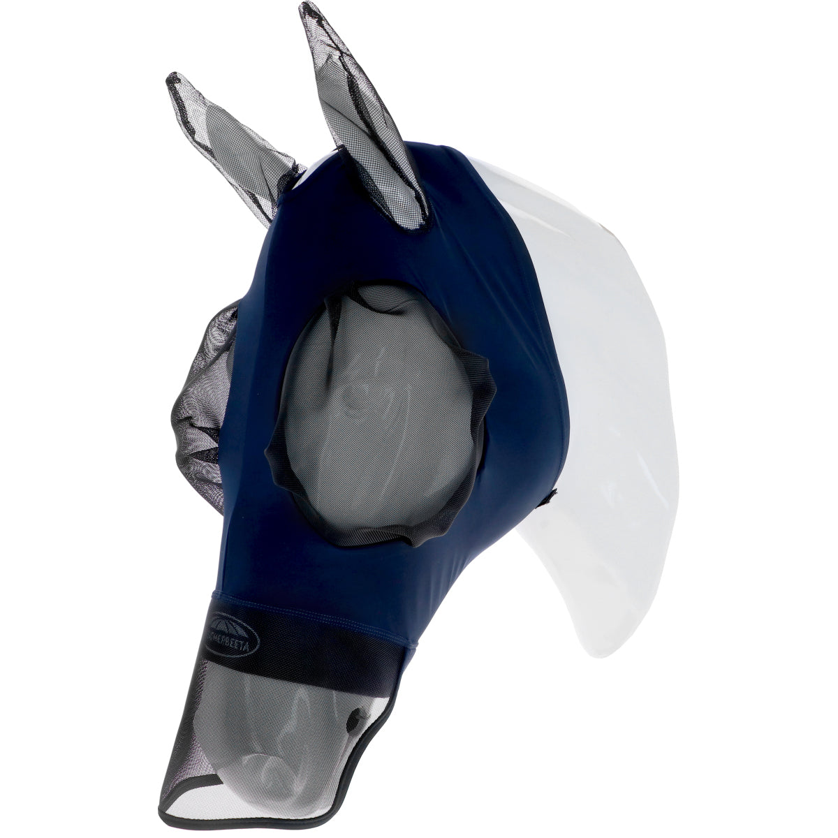 WeatherBeeta Maschera per Mosche ComFiTec Luxe Bug Eye Saver con Orecchie e Naso Blu marino/nero