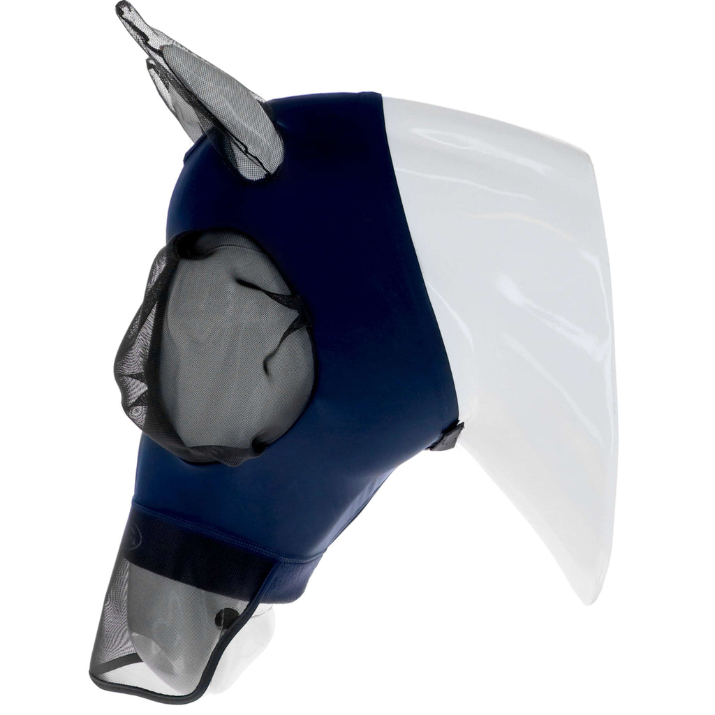 WeatherBeeta Maschera per Mosche ComFiTec Luxe Bug Eye Saver con Orecchie e Naso Blu marino/nero