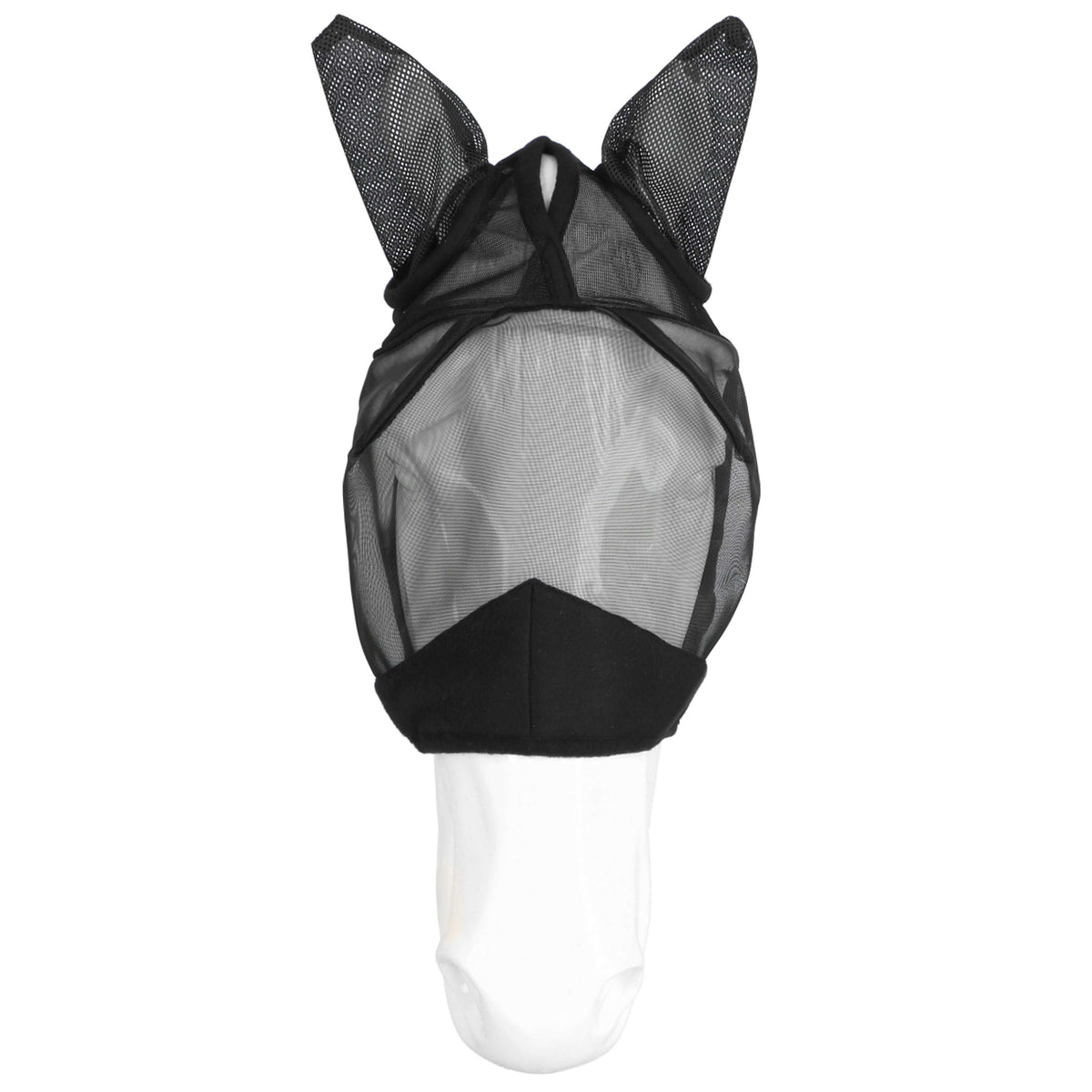 EQUITHÈME Maschera per Mosche Supercut con Protezione UV Nero