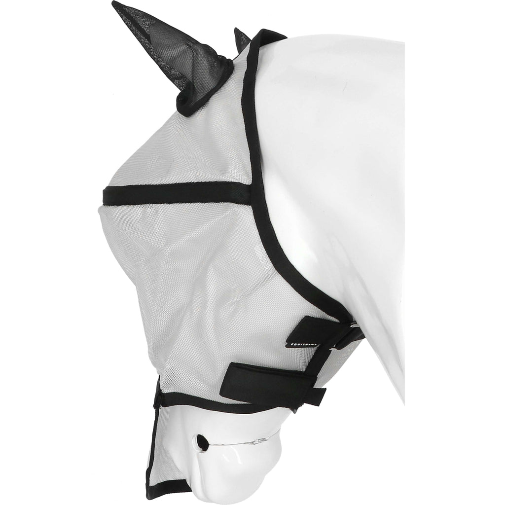 EQUITHÈME Maschera per Mosche Protec con Protezione UV Argento