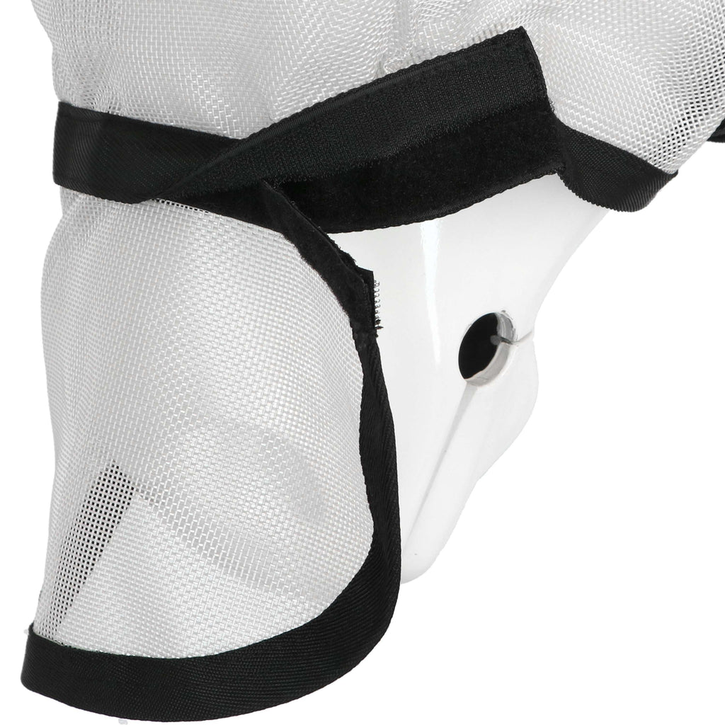EQUITHÈME Maschera per Mosche Protec con Protezione UV Argento