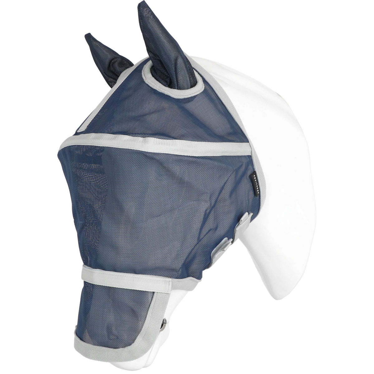 EQUITHÈME Maschera Antimosche Hoop con Protezione UV Navy
