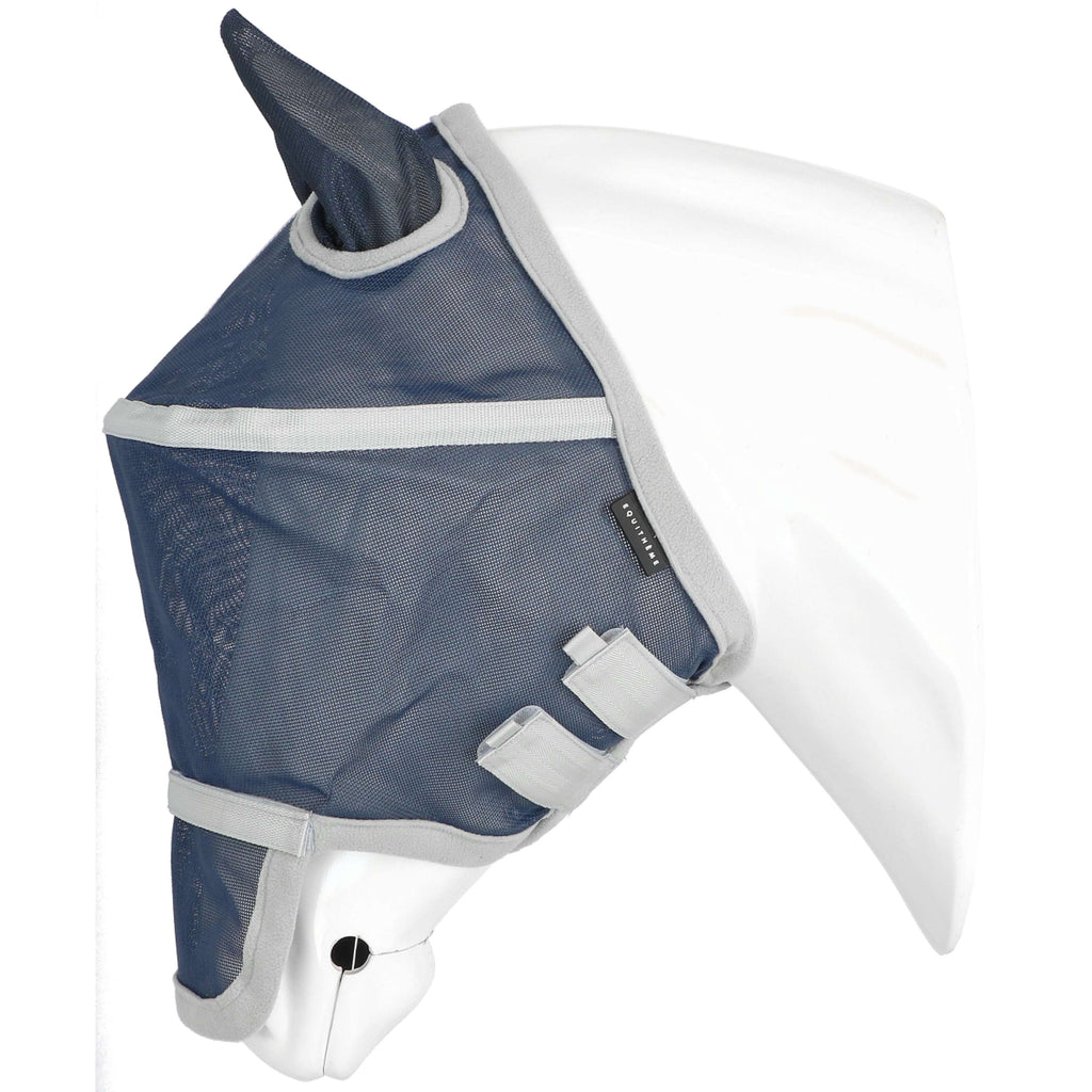 EQUITHÈME Maschera Antimosche Hoop con Protezione UV Navy