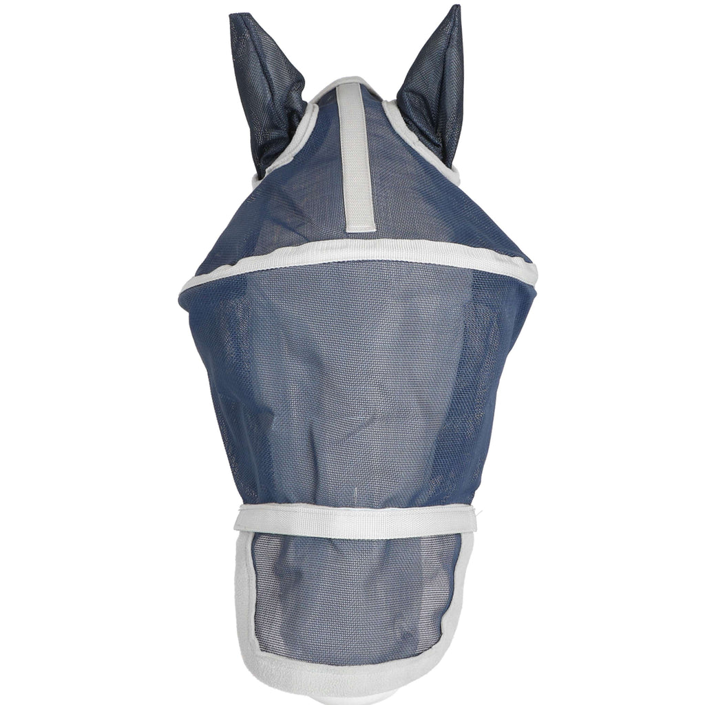 EQUITHÈME Maschera Antimosche Hoop con Protezione UV Navy