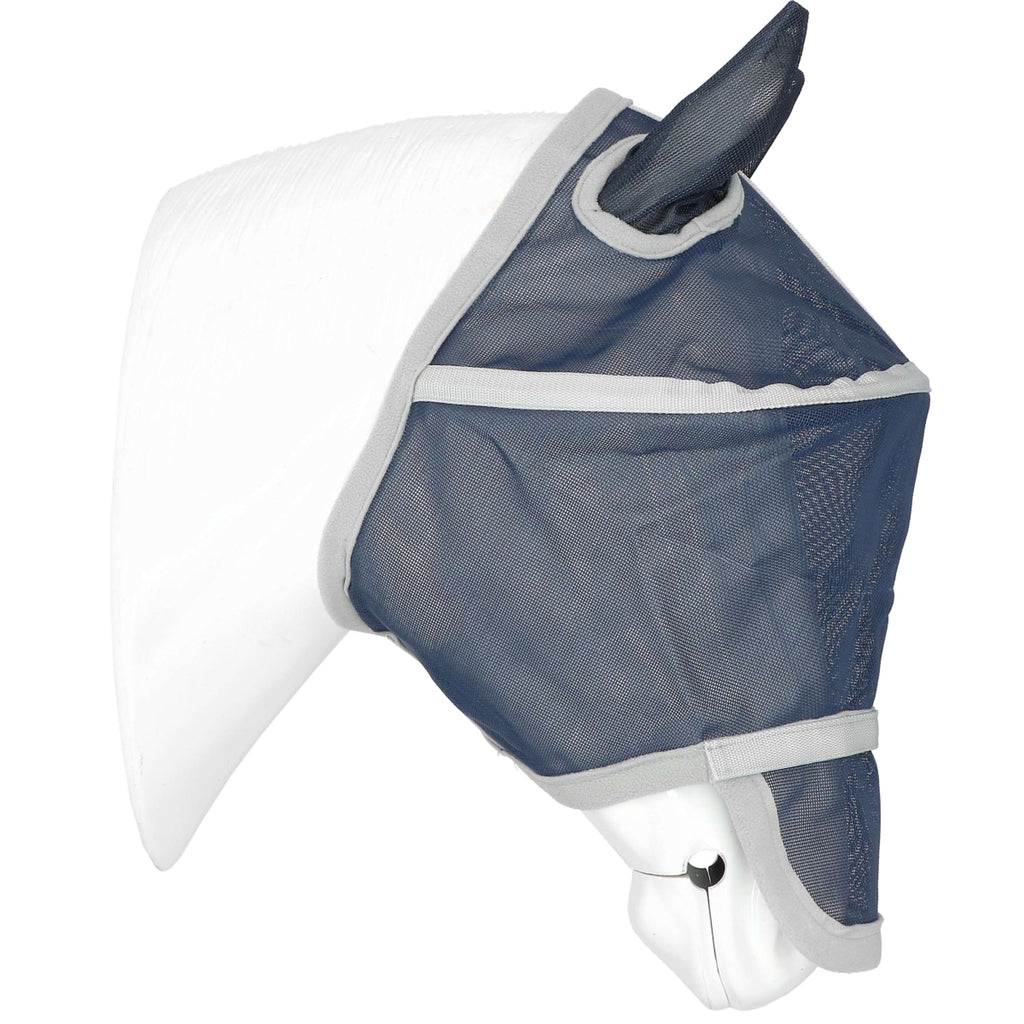 EQUITHÈME Maschera Antimosche Hoop con Protezione UV Navy