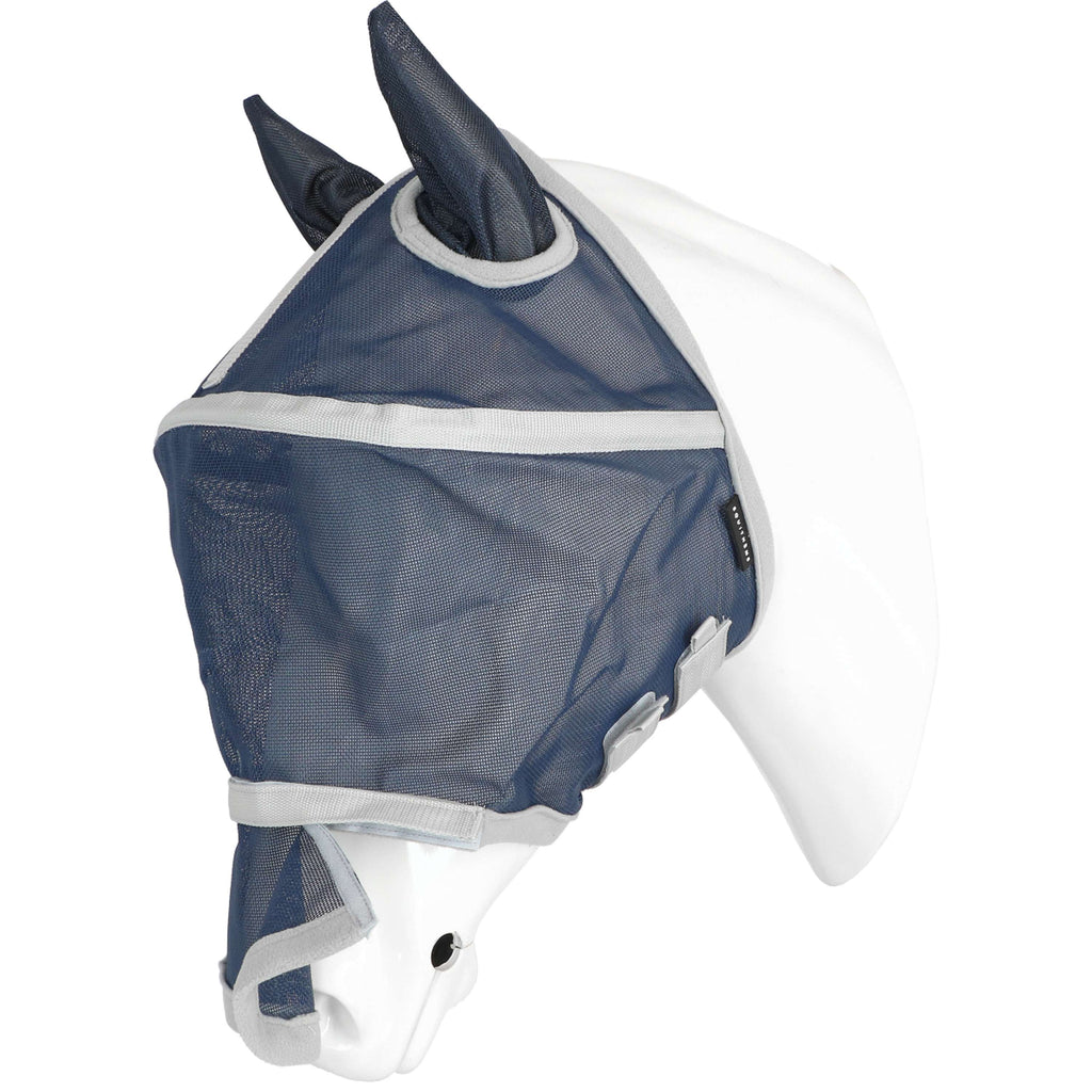EQUITHÈME Maschera Antimosche Hoop con Protezione UV Navy