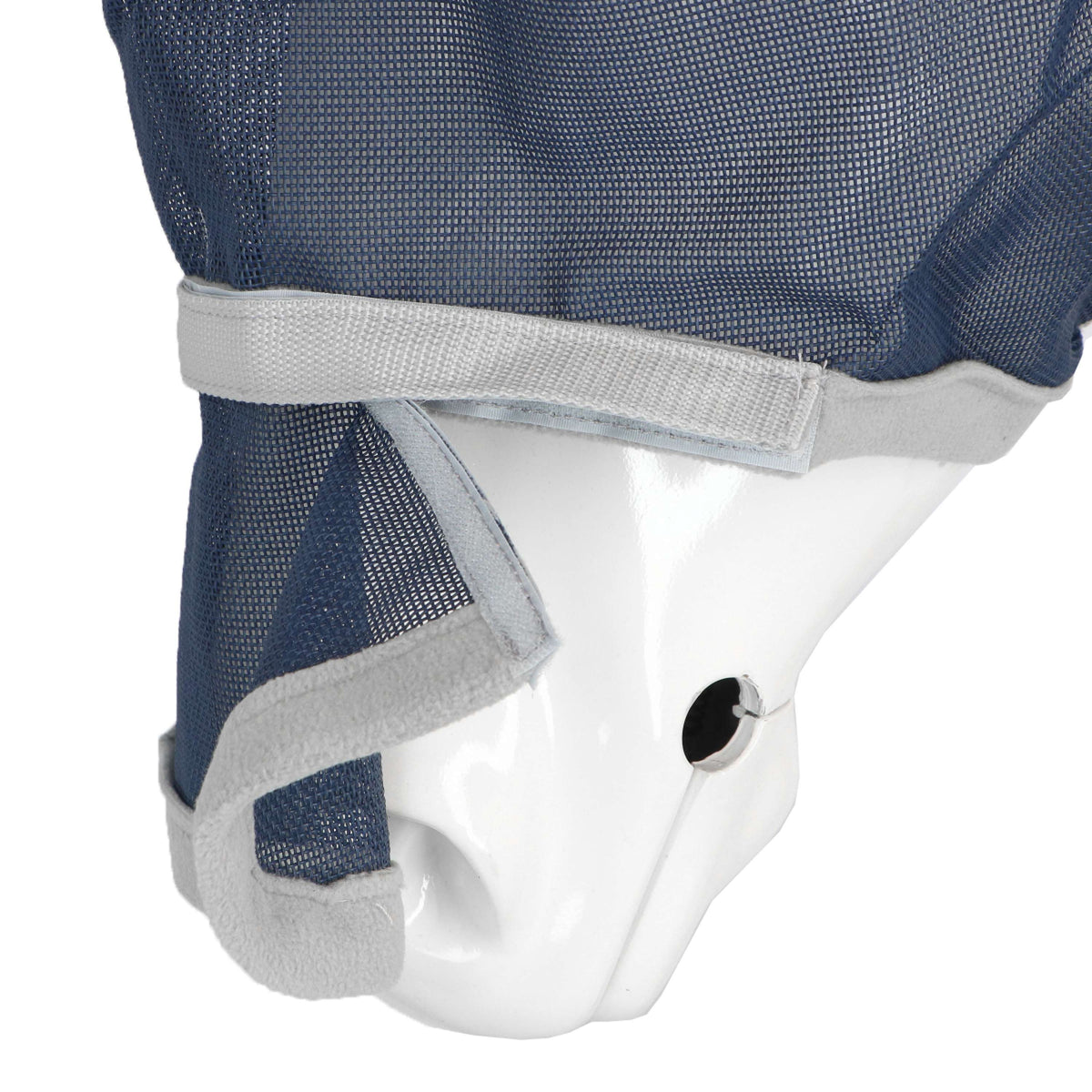 EQUITHÈME Maschera Antimosche Hoop con Protezione UV Navy