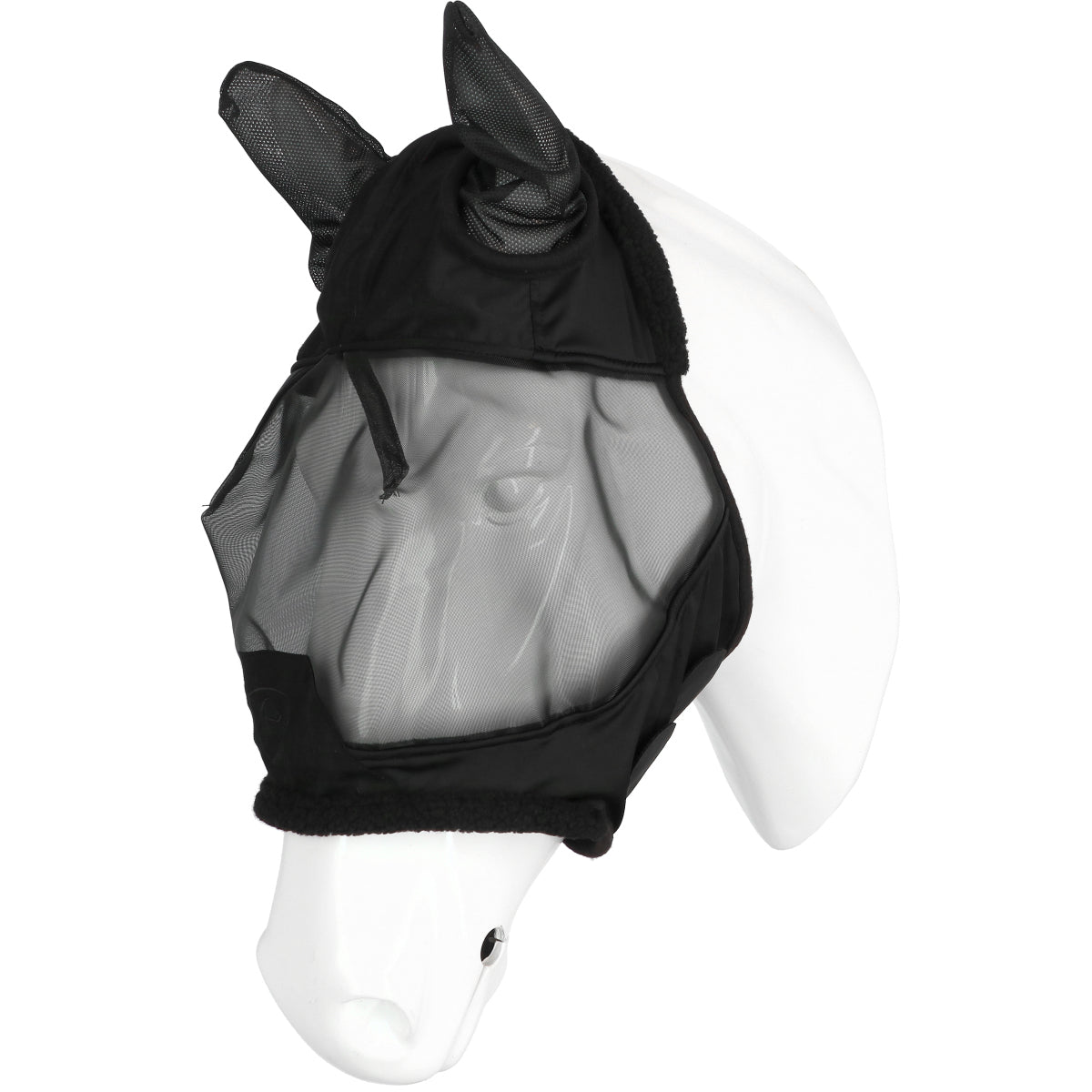 EQUITHÈME Maschera per Mosche Teddy UV Protection Nero