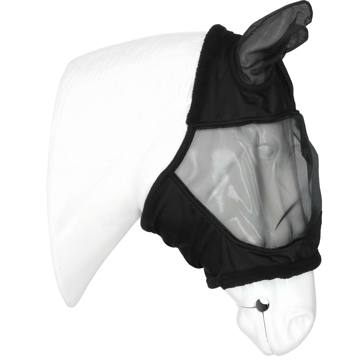 EQUITHÈME Maschera per Mosche Teddy UV Protection Nero