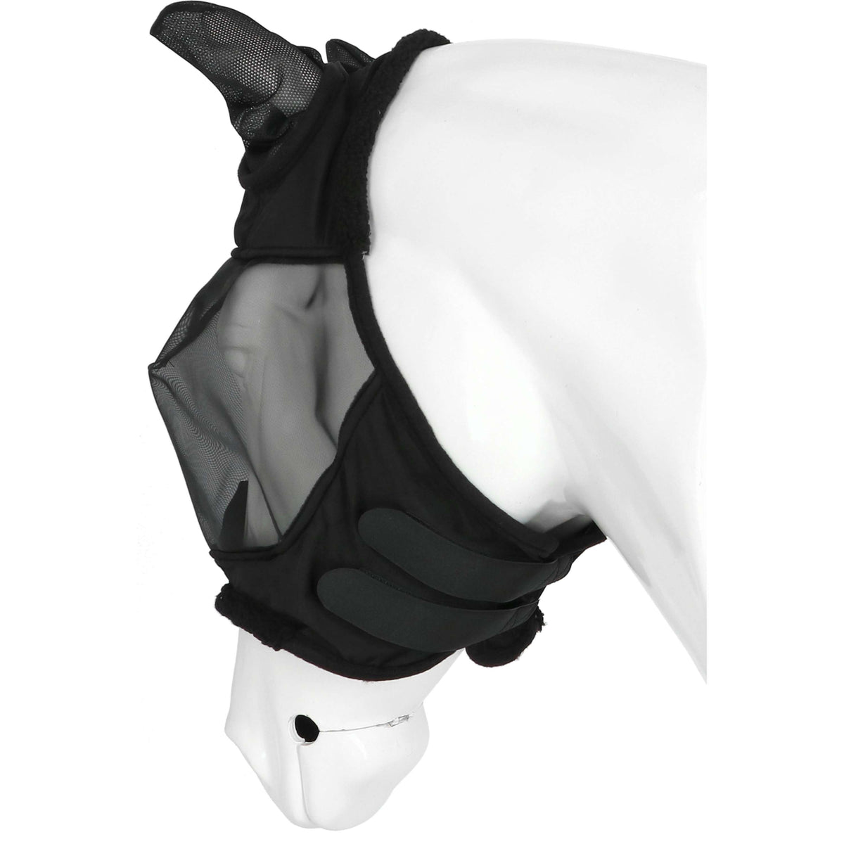 EQUITHÈME Maschera per Mosche Teddy UV Protection Nero