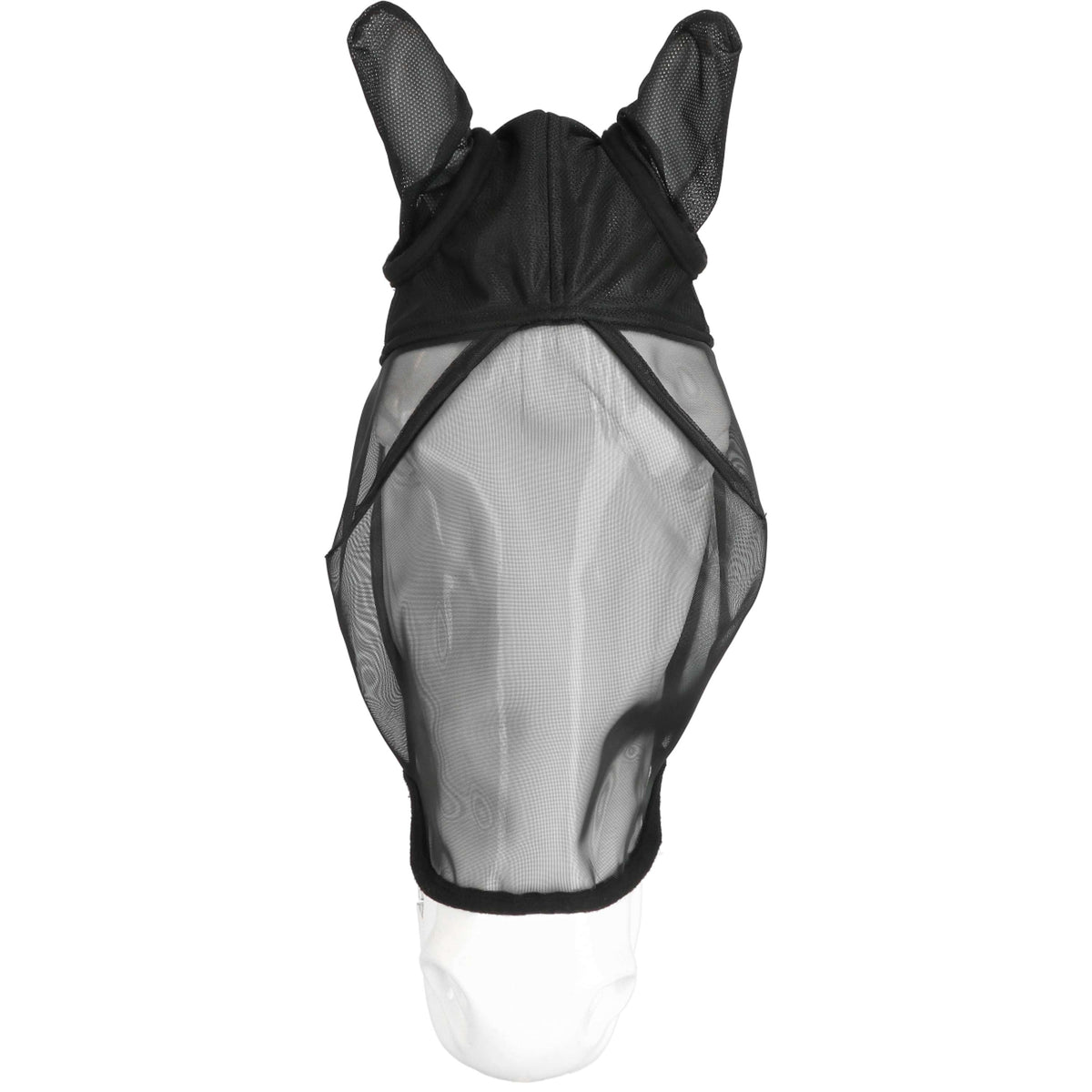 EQUITHÈME Maschera per Mosche Anatomic con Protezione UV Nero