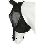 EQUITHÈME Maschera per Mosche Franges con Protezione UV Nero