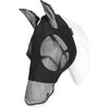 EQUITHÈME Maschera per Mosche Lycra UV protection Con Rete per Naso Nero