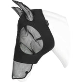 EQUITHÈME Maschera per Mosche Lycra UV protection Con Rete per Naso Nero