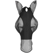 EQUITHÈME Maschera per Mosche Lycra UV protection Con Rete per Naso Nero