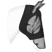 EQUITHÈME Maschera per Mosche Lycra UV protection Con Rete per Naso Nero